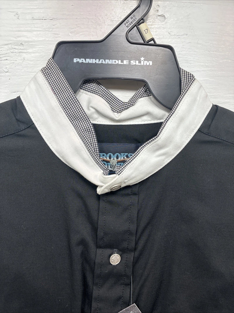New Men’s Brooks & Dunn Black Long Sleeve Button Up XL M-89