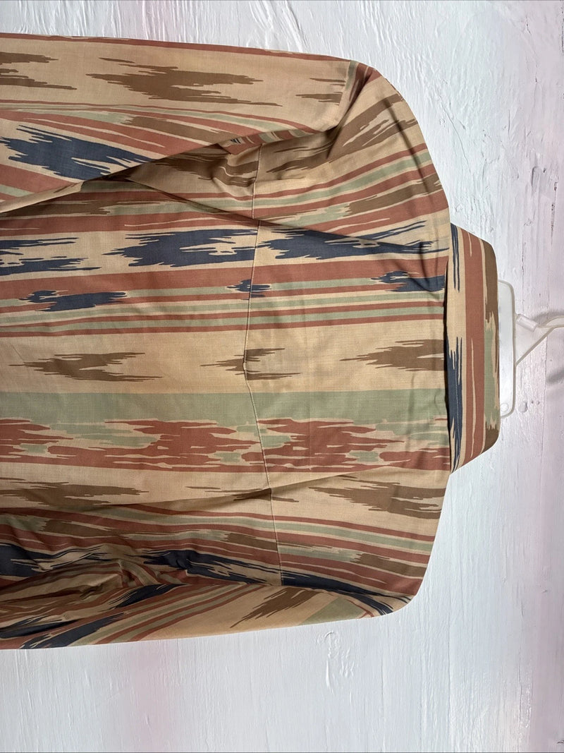 New Men’s Country Charmers Multicolor Camo Print Long Sleeve Pearl Snap XL M-93