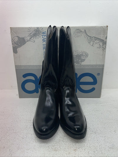 New Men’s Black Acme Cowboy Boots. 9080 8.5 8 1/2 E W. 3-132