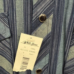 New Men’s White Horse Blue short sleeve pearl snap small B-73 