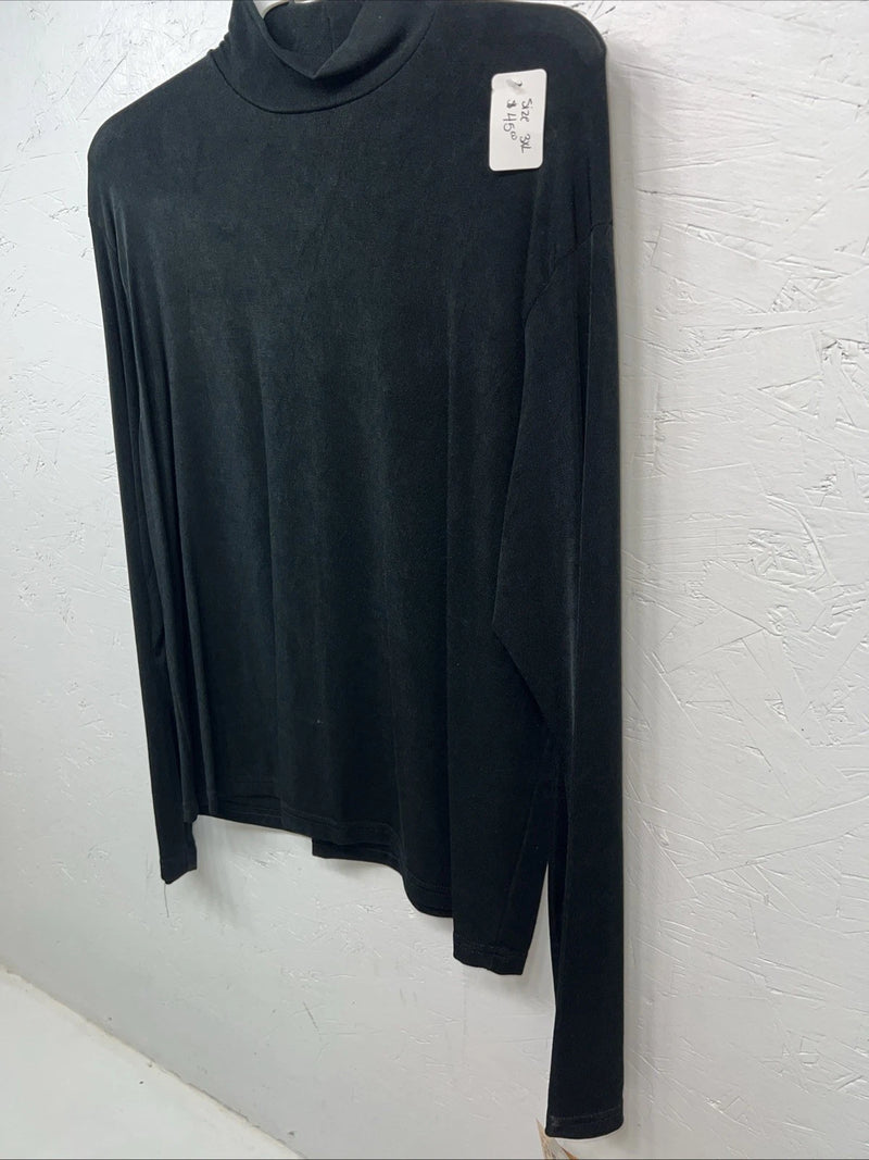 New 1849 Authentic Ranchwear Black Women’s Polo Shirt 3XL #77872 RR-26