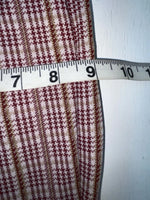 New Vintage Red Checkered Panhandle Slim Polyester Pants #8072 VV-107