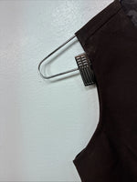 New Women’s Dickson Jenkins Brown Button Up Vest Size 8 TT-115