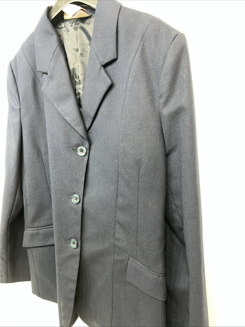 New Women’s Comfort Riders Blue Hunt Meister Riding Coat 14 Large JJ-602