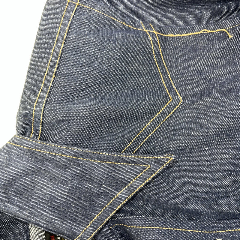 New Men’s Champion Western Blue Jean Long Sleeve Pearl Snap Small B-52