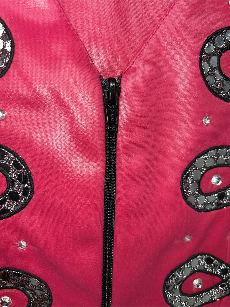New Women’s Pink 1849 Authentic Ranchwear Western Show Vest XL WW-69