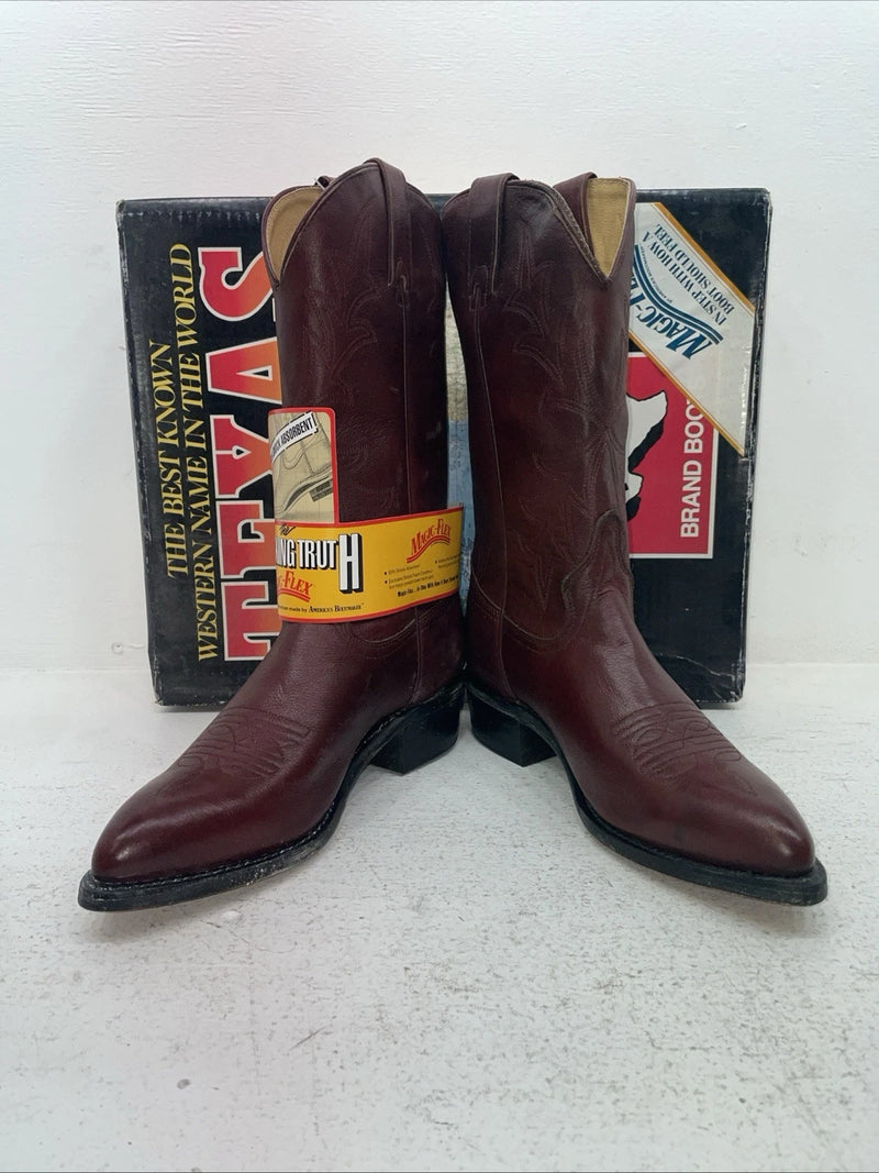 New Men’s Red Texas Brand Cowboy Boots. 7863 6.5 6 1/2 D. 1-37