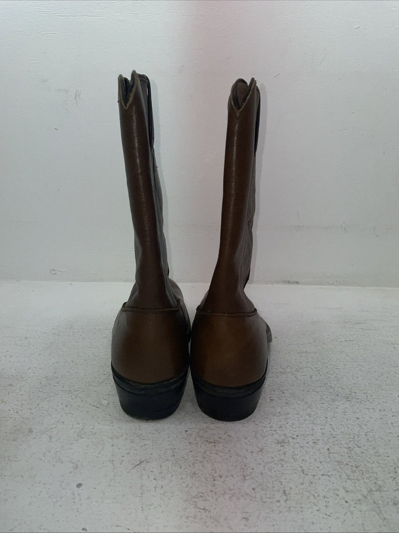 New Men’s Brown Justin Cowboy Boots. 3826 8.5 8 1/2 D. 3-93