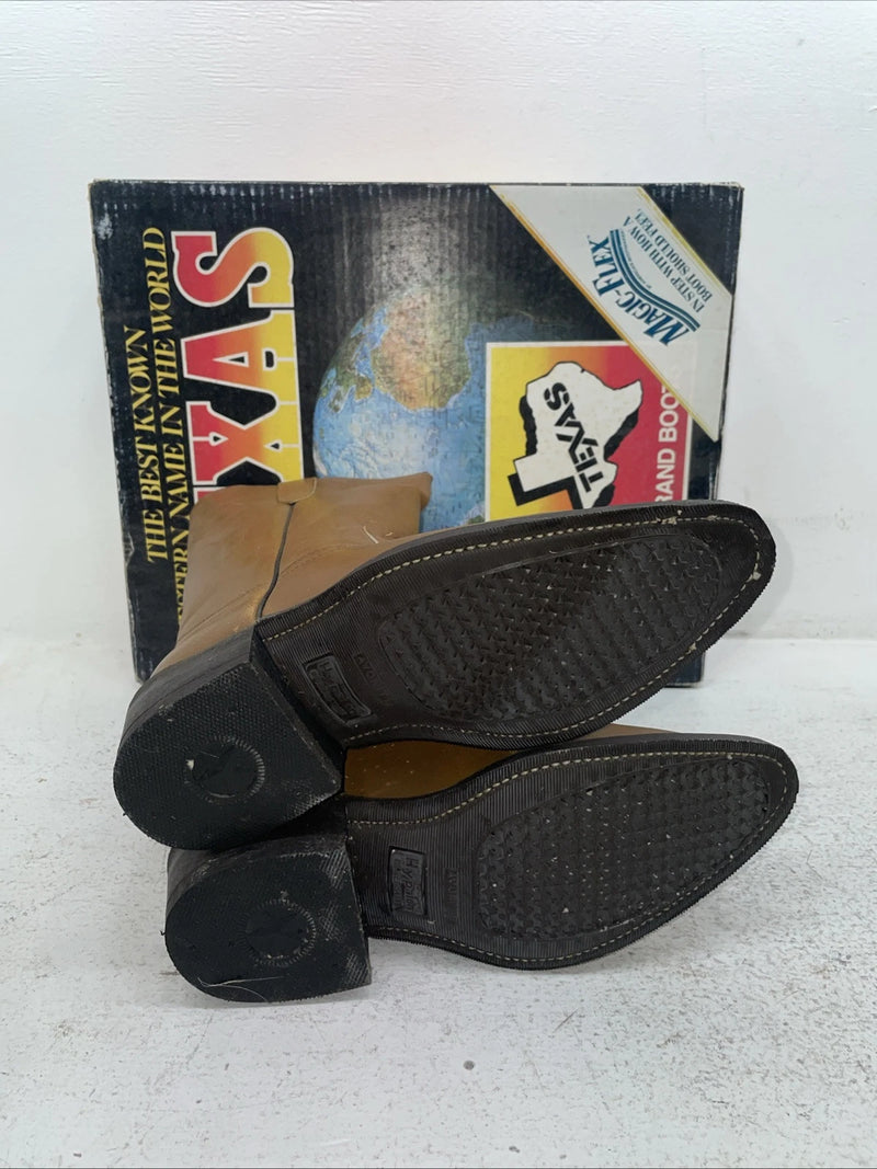 New Men’s Brown Texas Brand Cowboy Boots. 7244 6.5 6 1/2 D. 1-33