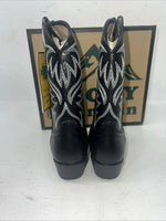 New Children’s Black Smoky Mountain Cowboy Boots. 1032BC 11.5 11 1/2 D. 24-81