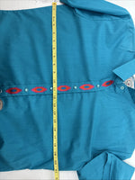 New Women’s Country Charmers Blue Long Sleeve Pearl Snap Large DD-68
