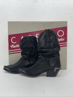 New Women’s Black Capezio Cowboy Boots. L 480 5 M. 2-40
