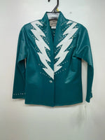 New Women’s Teal 1849 Authentic Ranchwear Show Vest S #77872 3B-104