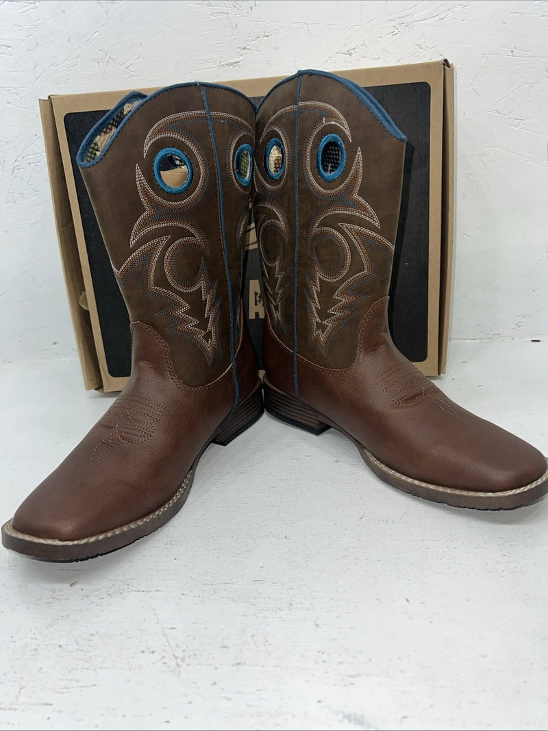 New Women’s Brown DBL BARREL Cowboy Boots. 6 D. 20-119