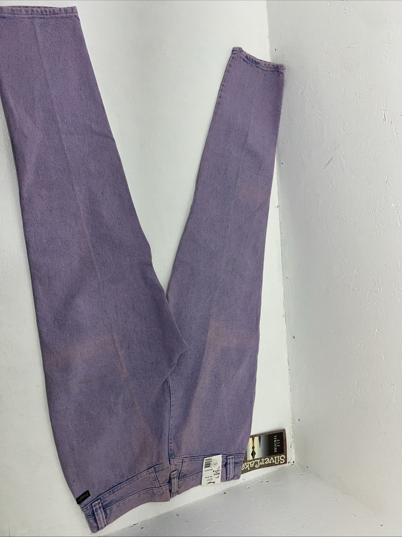 New Women’s Purple Wrangler Silverlake Relaxed Fit Denim Jeans. 13/14x32 Q-3