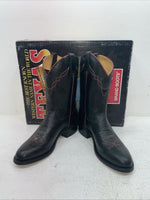 New Men’s Black Texas Brand Cowboy Boots. 5300 9 D. 5-51