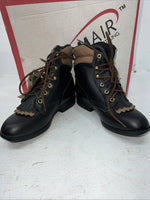 New Woman’s Brown Lace Up Laredo Cowboy Boots. 28 340 6.5 6 1/2 M. 18-12
