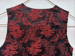 New Women’s 1849 RanchWear Red Designed Sleeveless Zip Up Vest Small YY-55