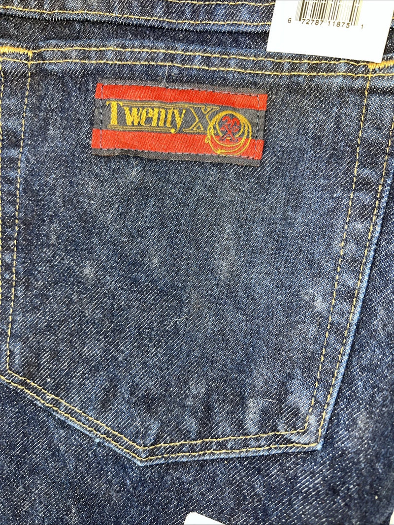 New Men’s Twenty X Relaxed Fit Dark Wash Denim Jeans. 38x32 Q-11