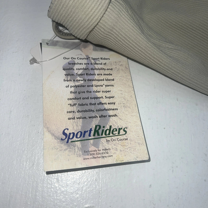 New Children’s Cream Sport Riders Knee Patch Breech. 8 #041565 A-164