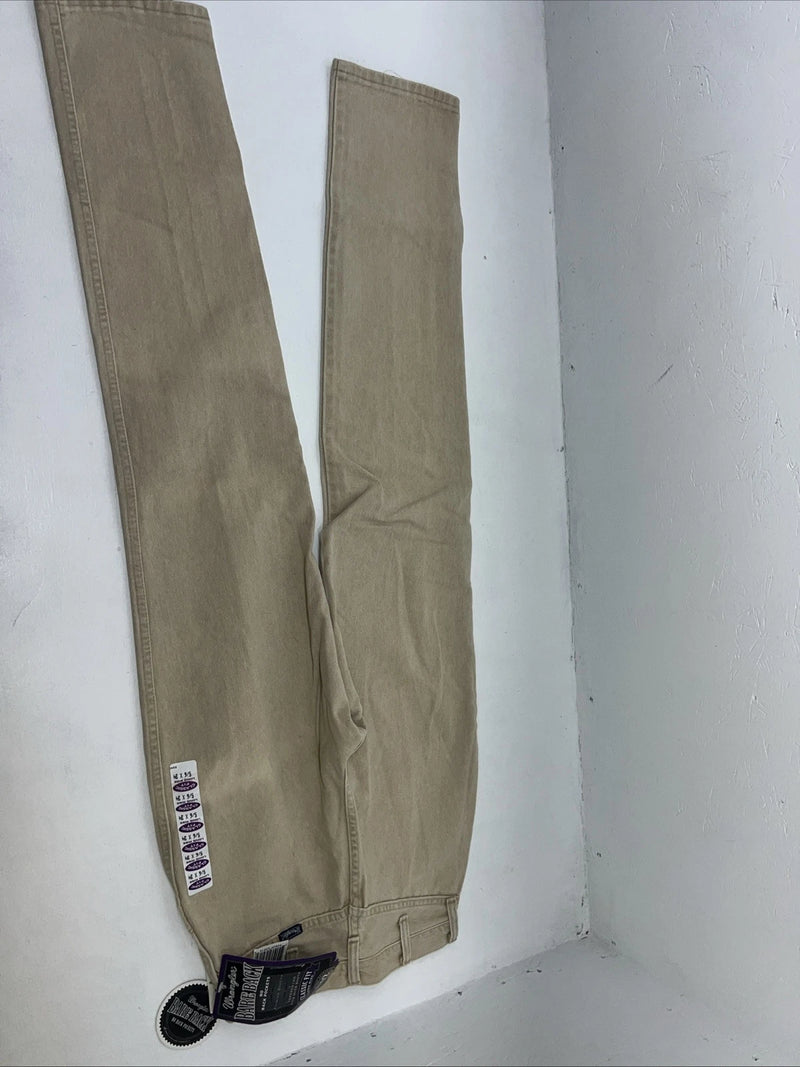 New Women’s Wrangler Tan Cowboy Cut Classic Fit Denim Jeans. 5/6x34 N-15