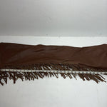 NOS Brown Show Chaps With Fringe Adjustable Waist 40” L-44