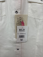 New Women’s Cumberland White Gem Long Sleeve Pearl Snap Medium KK-17