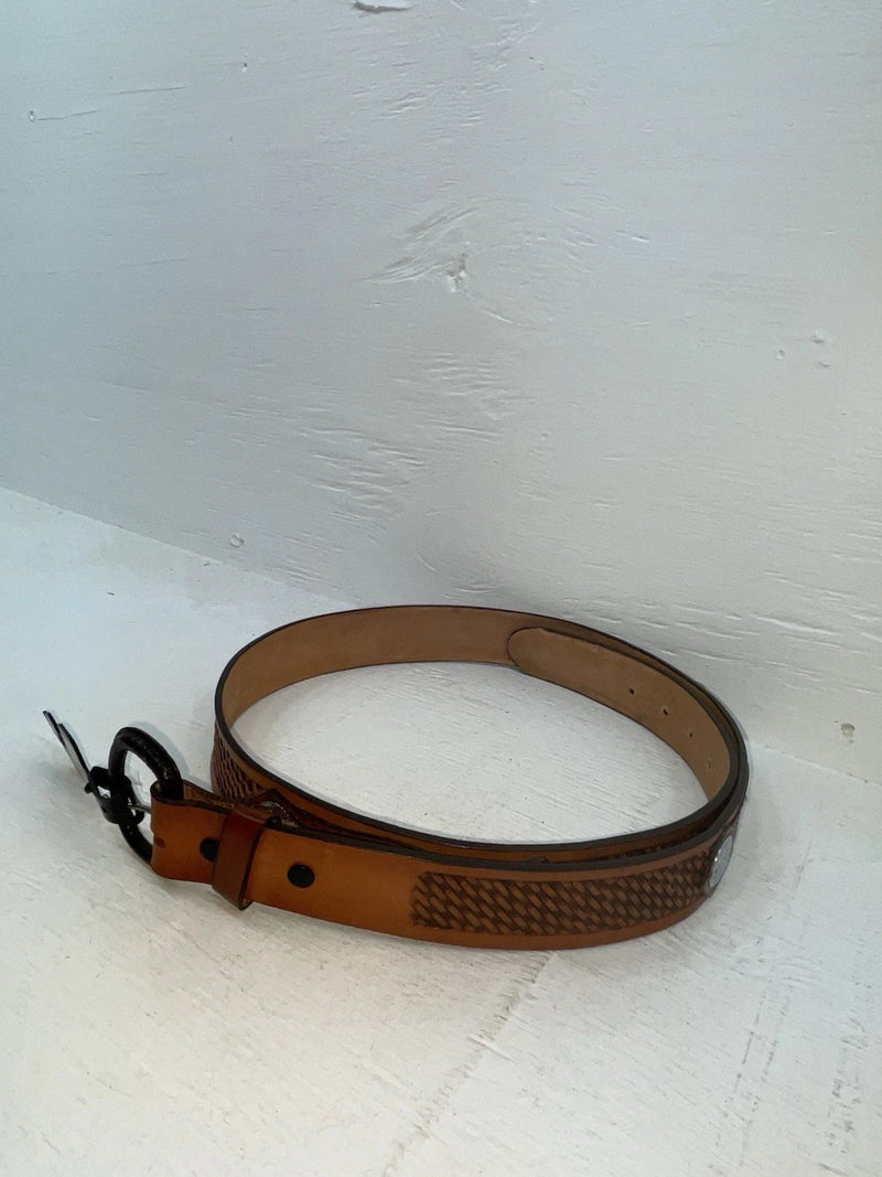 New Brown Genuine Leather Western Express Tooled Eagle 46” Belt #226 NN-127