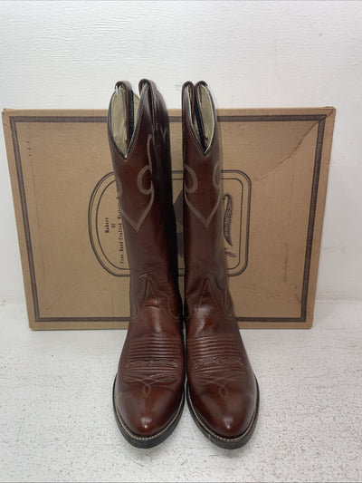 New Men’s Brown J Chisholm Cowboy Boots. 911 7 D. 1-43