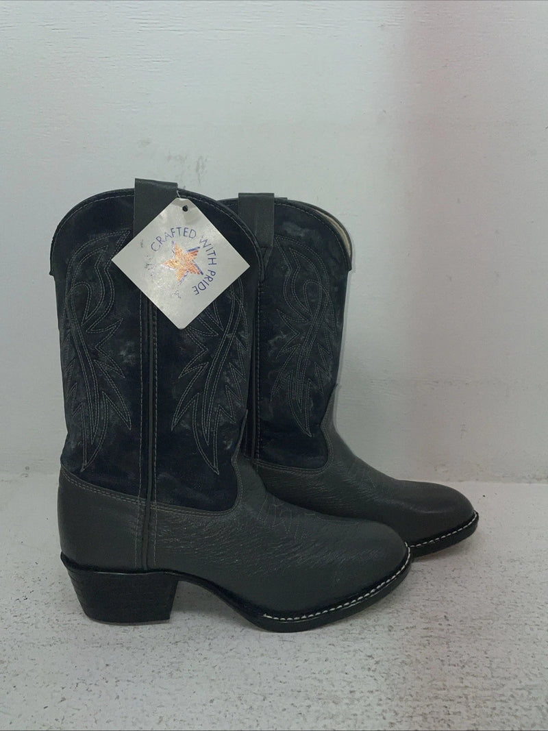 New Children’s Gray Texas Brand Cowboy Boots. B 2102 5 D. 2-81