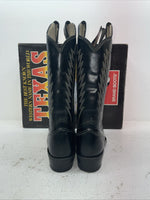 New Men’s Black Texas Brand Cowboy Boots 5030 10.5 10 1/2 D. 7-105