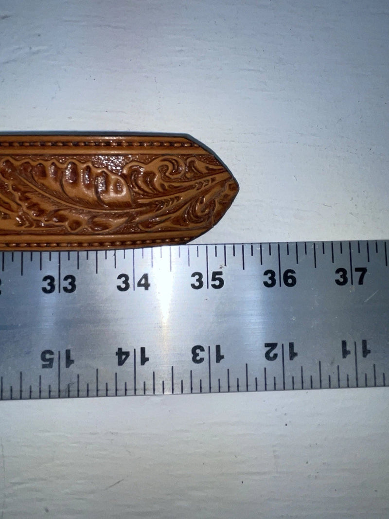New Brown Genuine Leather Perkies Tooled 30” Belt #8601 JJ-138
