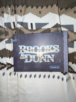 New Women’s Brown Aztec Panhandle Slim Long Sleeve Button Up Shirt L 3B-110