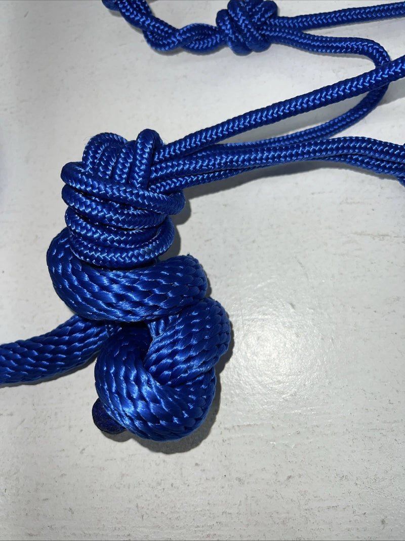New Tough 1 Blue Training Halter And Lead Rope #50-1095 G-503