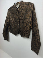 New Women’s 1849 Authentic Ranchwear Gold Western Show Short Jacket XL G-608