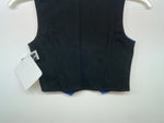 New Kids Blue With Bling Valencia Sleeveless Zip Up Vest S #052235G 3B-60