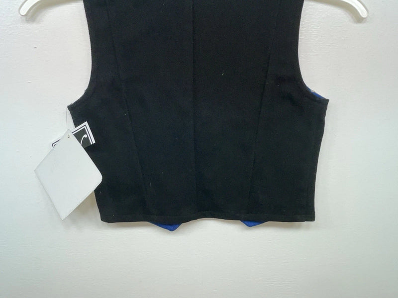 New Kids Blue With Bling Valencia Sleeveless Zip Up Vest S #052235G 3B-60