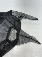 New Black Horse Fly Masks Spandex Chin H-517