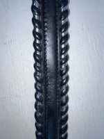 New Black Genuine Leather Tex Tan Weaved 24” Belt #76326
