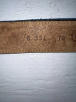 New Black Genuine Leather Nocona Tooled 18” Belt #331 NN-87 
