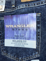 New Men’s Wrangler Blues Dress Easy Relaxed Fit Denim Jeans. 20x32 J-3