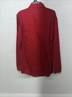 New Men’s Red Western Express Pearl Snap Long Sleeve Shirt. Medium I-37