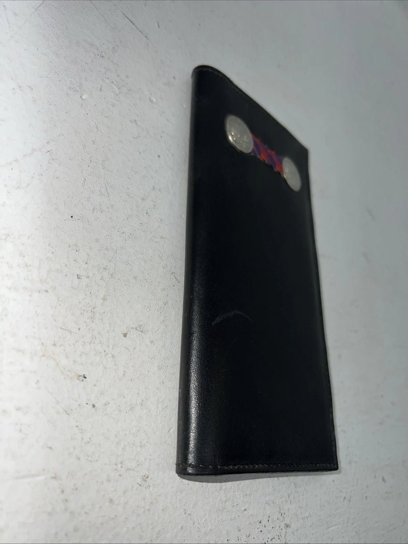 New Tex Tan Black Leather Men’s Wallet P-504