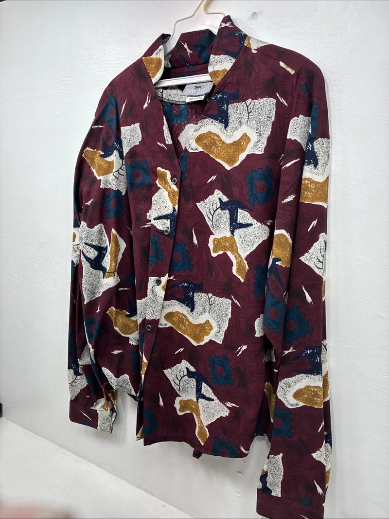 New Women’s Cowboy Threads Multicolor Long Sleeve Button Up XL II-45
