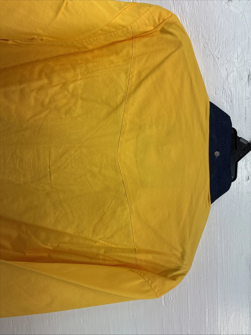 New Men’s Wrangler PBR Yellow Long Sleeve Button Up Large V-40