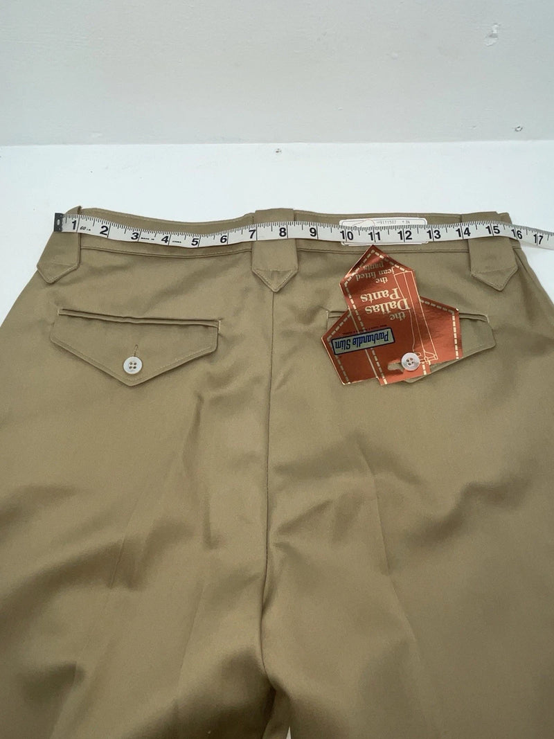 New Vintage Brown Panhandle Slim Polyester Pants #91T1507 3B-13
