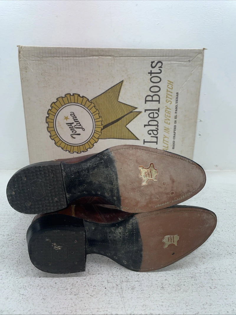 New Men’s Brown Tony Lama Cowboy Boots. 8111 6.5 6 1/2 B. 22-89
