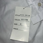New Men’s White Cambrai Short Sleeve English Riding Shirt. Small G-37