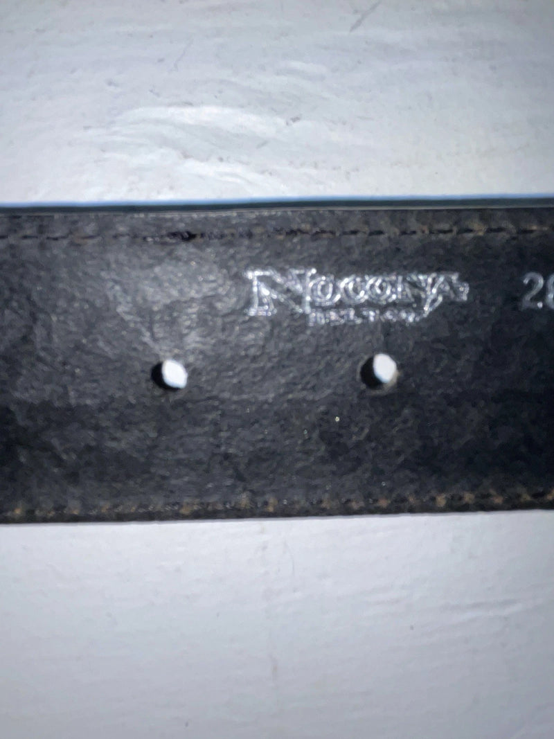 New Black Genuine Leather Nocona Bling And Tooled 28” Belt #N2463401 NN-32