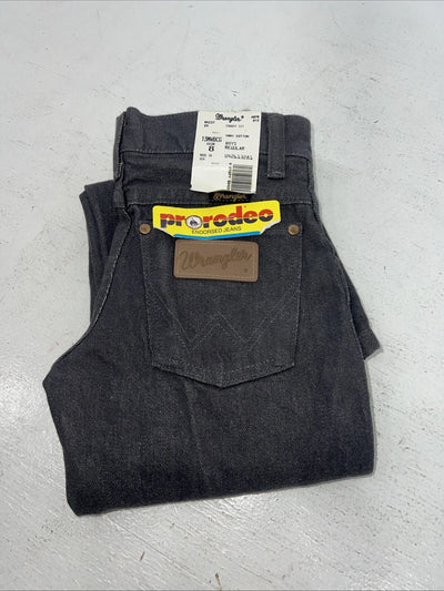 New Boys Grey Wrangler Cowboy Cut Pro Rodeo Denim Jeans. 8/24 B-26